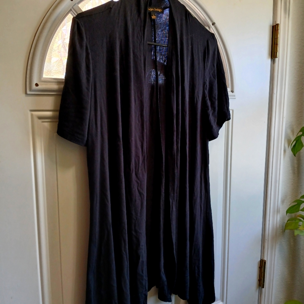 Always Indigo Whimsigoth Cardigan Short Sleeve  LG